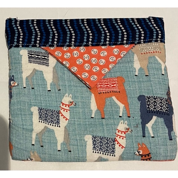 🌸✨NEW Authentic Handmade Llama Alpaca Fabric Change Purse - Picture 3 of 7